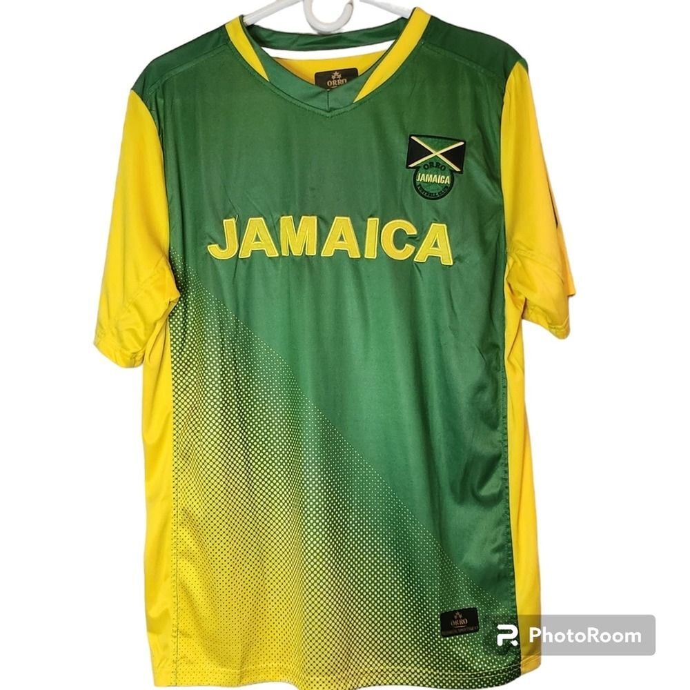 ORRO Jamaica Dri-Fit Football Jersey Size Small
